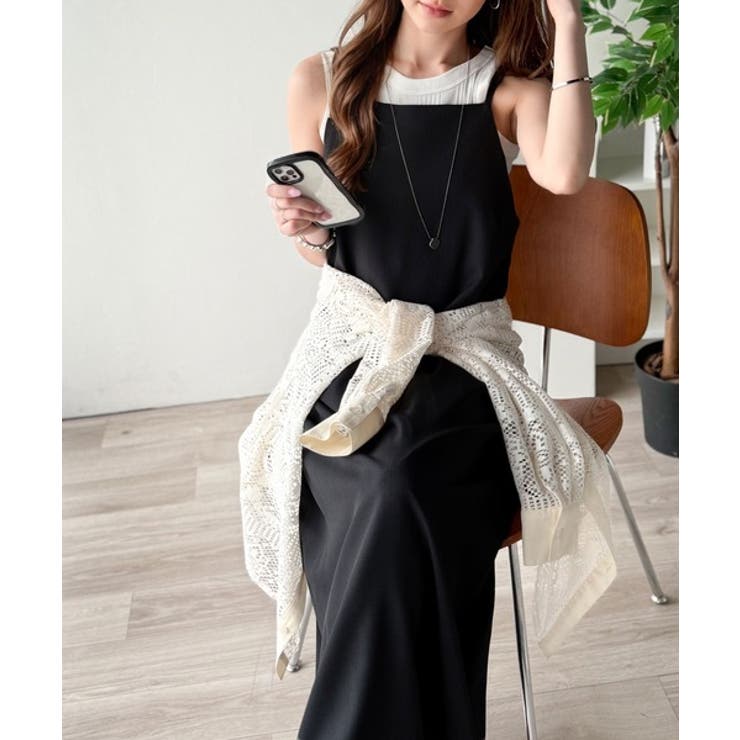 大人の魅力が引き立つロングキャミワンピース（ロング丈） | Classical Elf  | 詳細画像8 