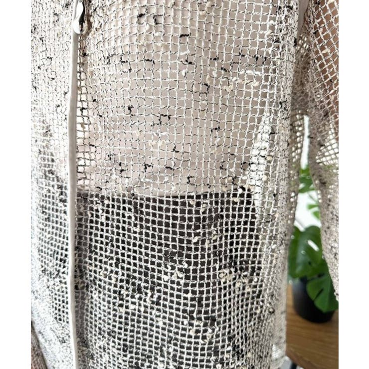 透け感とルーズシルエットが今っぽい！前後2wayメッシュニットトップス(長袖) | Classical Elf  | 詳細画像33 