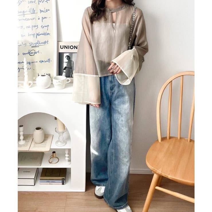 ラッフルカットトップス｜WOMEN｜250ISB80-494E｜AZUL BY MOUSSY
