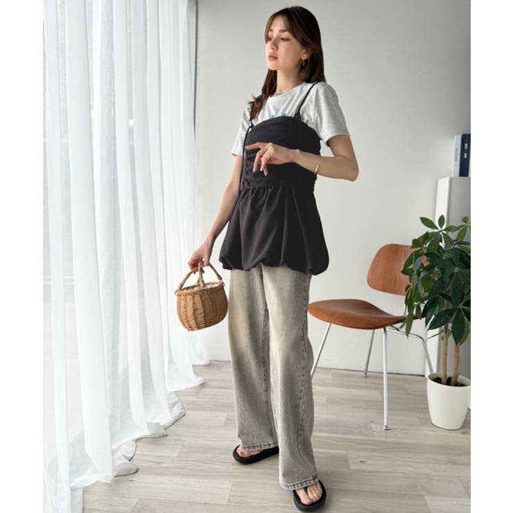 気になるライン、フワッと隠してオトナ可愛さ大爆発！前後2wayバルーンキャミソー… | Classical Elf  | 詳細画像9 