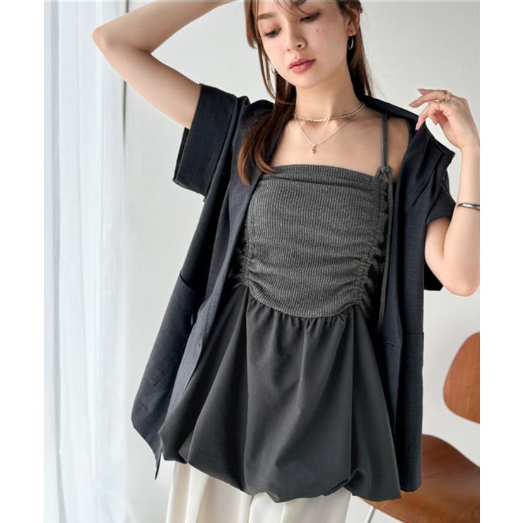 気になるライン、フワッと隠してオトナ可愛さ大爆発！前後2wayバルーンキャミソー… | Classical Elf  | 詳細画像11 