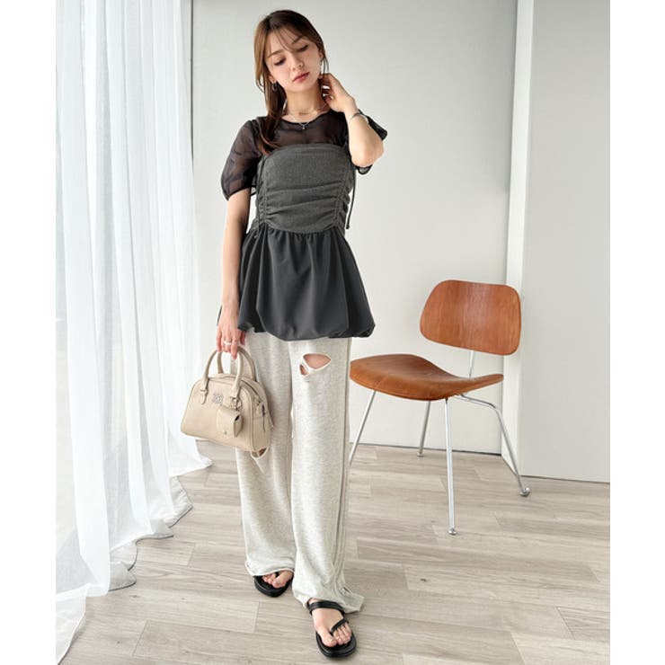 気になるライン、フワッと隠してオトナ可愛さ大爆発！前後2wayバルーンキャミソー… | Classical Elf  | 詳細画像14 