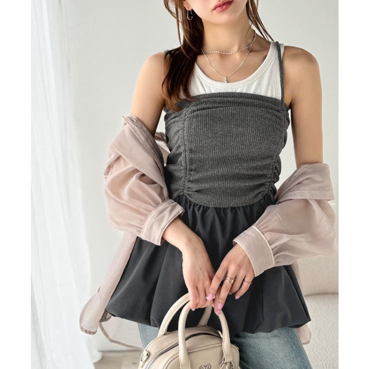 気になるライン、フワッと隠してオトナ可愛さ大爆発！前後2wayバルーンキャミソー… | Classical Elf  | 詳細画像15 