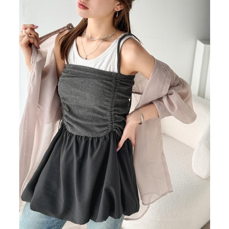 気になるライン、フワッと隠してオトナ可愛さ大爆発！前後2wayバルーンキャミソー… | Classical Elf  | 詳細画像16 