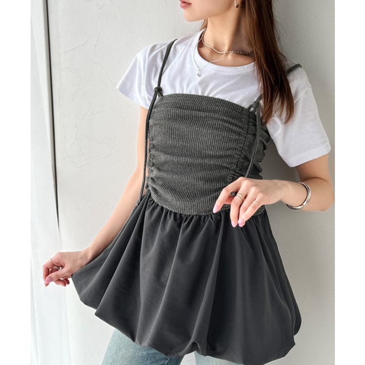 気になるライン、フワッと隠してオトナ可愛さ大爆発！前後2wayバルーンキャミソー… | Classical Elf  | 詳細画像17 