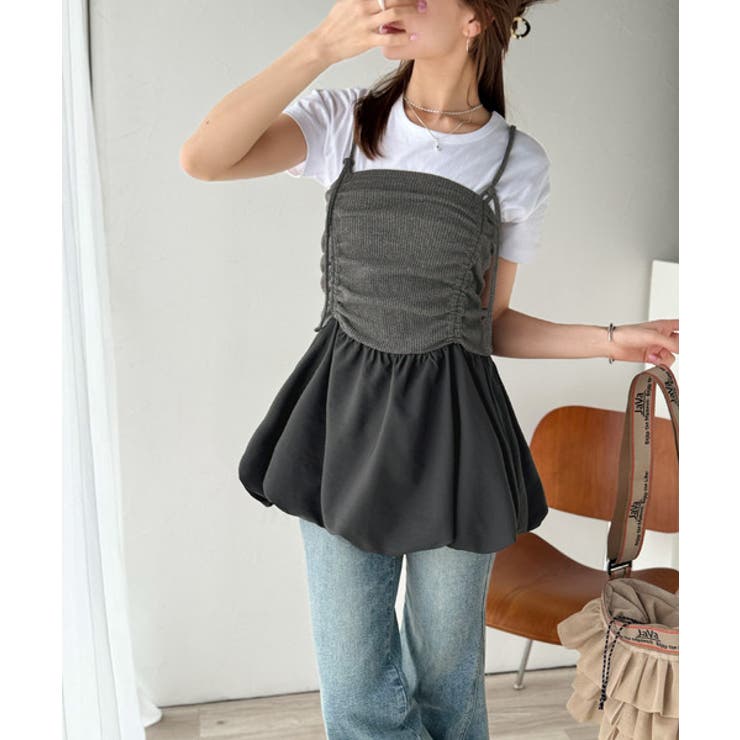 気になるライン、フワッと隠してオトナ可愛さ大爆発！前後2wayバルーンキャミソー… | Classical Elf  | 詳細画像18 