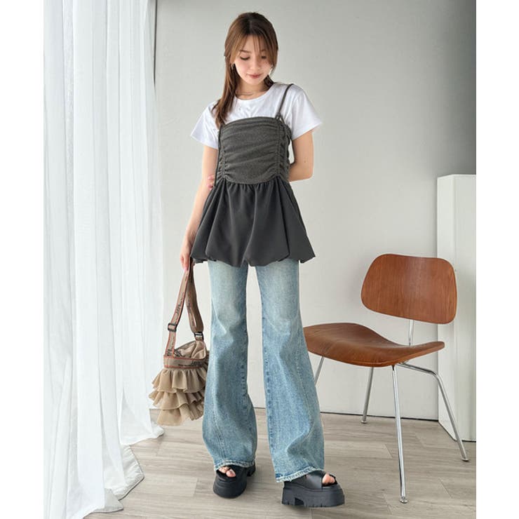 気になるライン、フワッと隠してオトナ可愛さ大爆発！前後2wayバルーンキャミソー… | Classical Elf  | 詳細画像19 