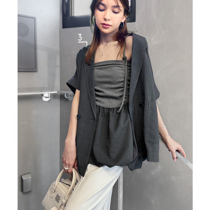 気になるライン、フワッと隠してオトナ可愛さ大爆発！前後2wayバルーンキャミソー… | Classical Elf  | 詳細画像20 