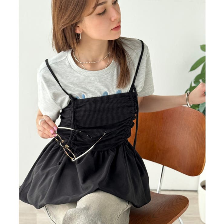 気になるライン、フワッと隠してオトナ可愛さ大爆発！前後2wayバルーンキャミソー… | Classical Elf  | 詳細画像2 