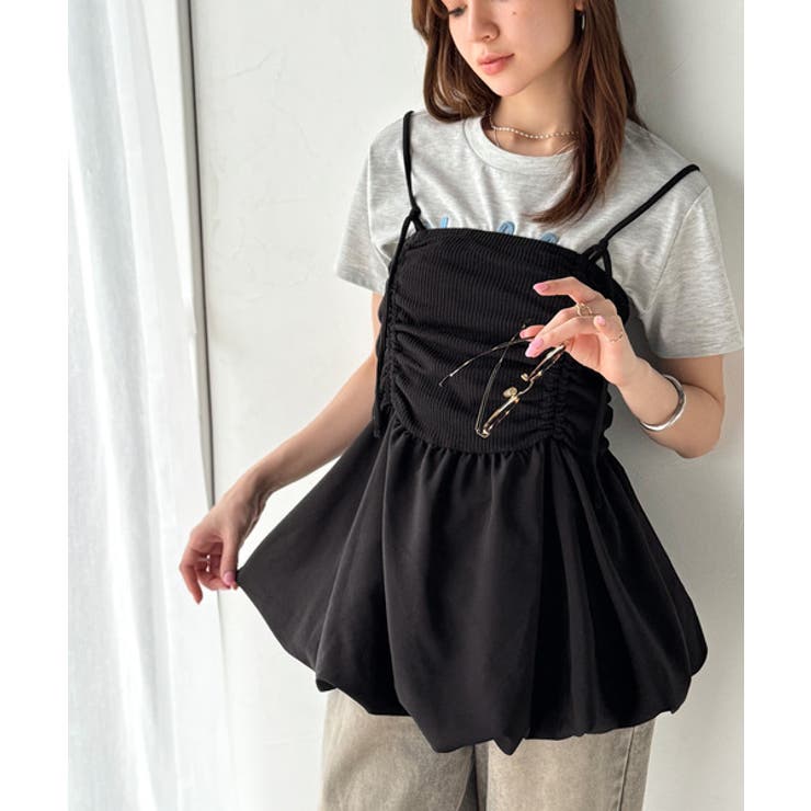 気になるライン、フワッと隠してオトナ可愛さ大爆発！前後2wayバルーンキャミソー… | Classical Elf  | 詳細画像4 