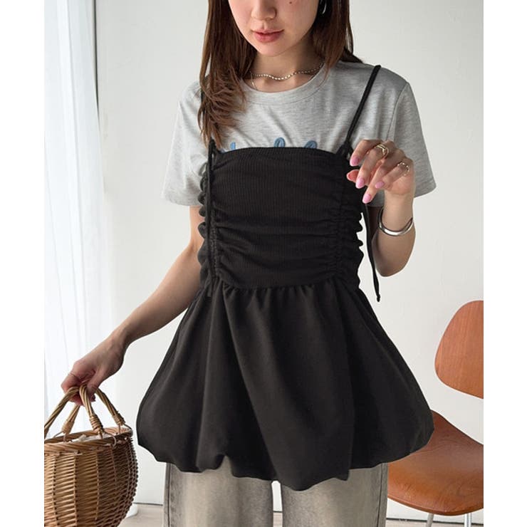 気になるライン、フワッと隠してオトナ可愛さ大爆発！前後2wayバルーンキャミソー… | Classical Elf  | 詳細画像6 