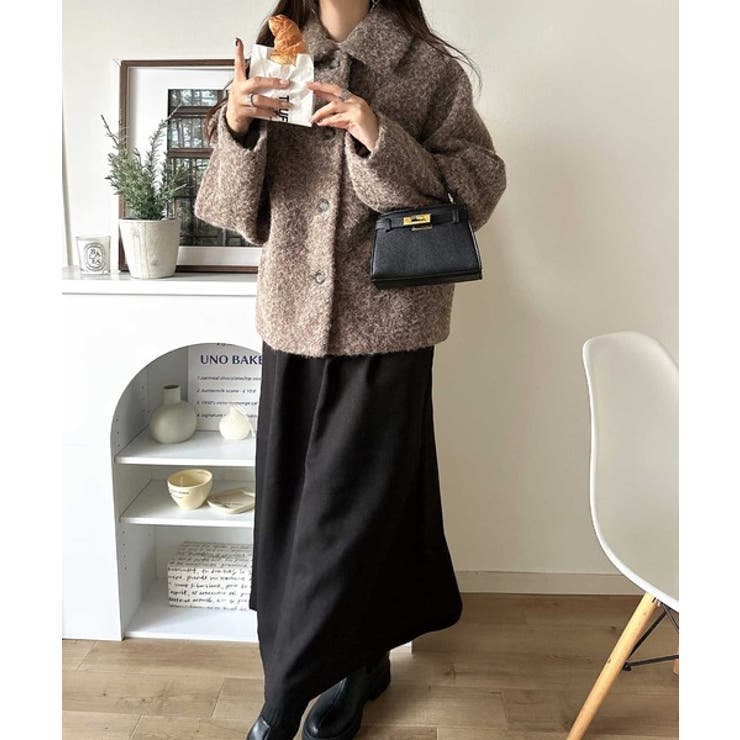 ベーシックアウターを、素材感で大人見えに◎リングシャギーショートコクーンシルエッ… | Classical Elf  | 詳細画像24 