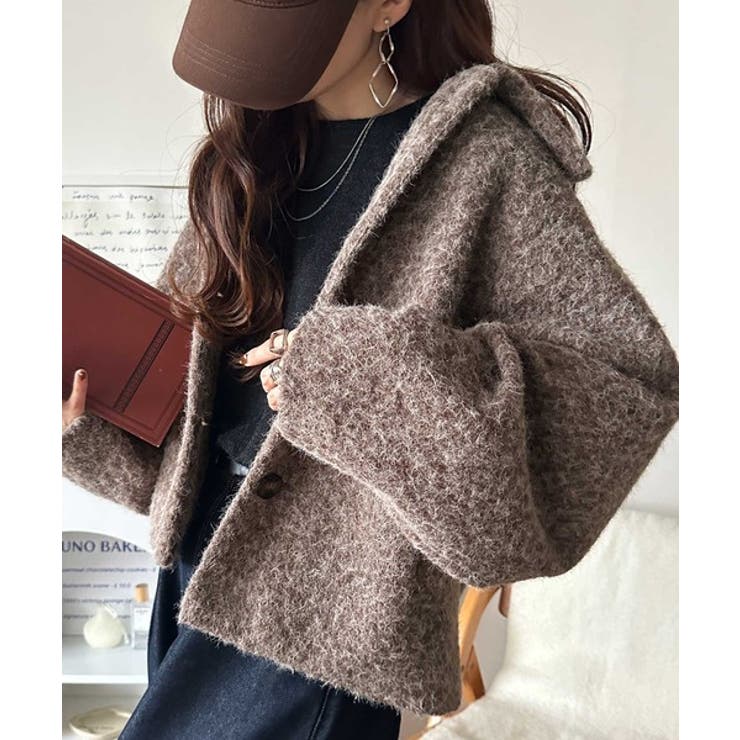 ベーシックアウターを、素材感で大人見えに◎リングシャギーショートコクーンシルエッ… | Classical Elf  | 詳細画像28 