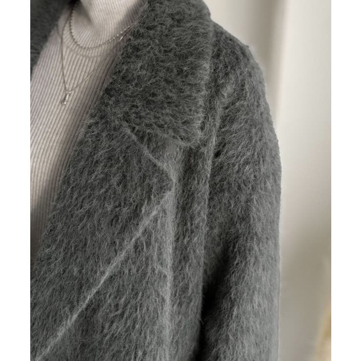 ふわり纏うだけで上品見え。2wayシャギーダブルビックカラージャケットコート | Classical Elf  | 詳細画像28 