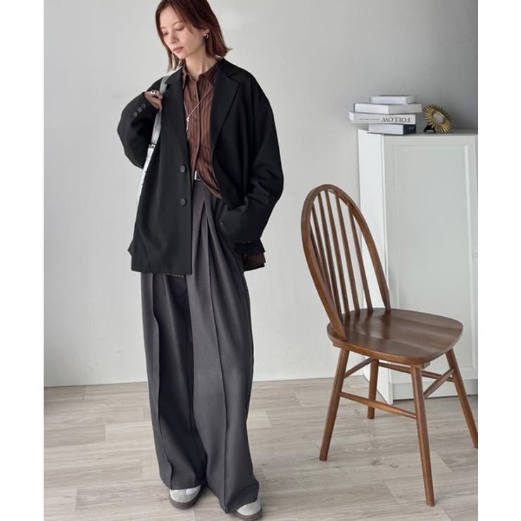 きちんと感とリラックス感を両立。ゆるシルエット、テーラードジャケット | Classical Elf  | 詳細画像9 