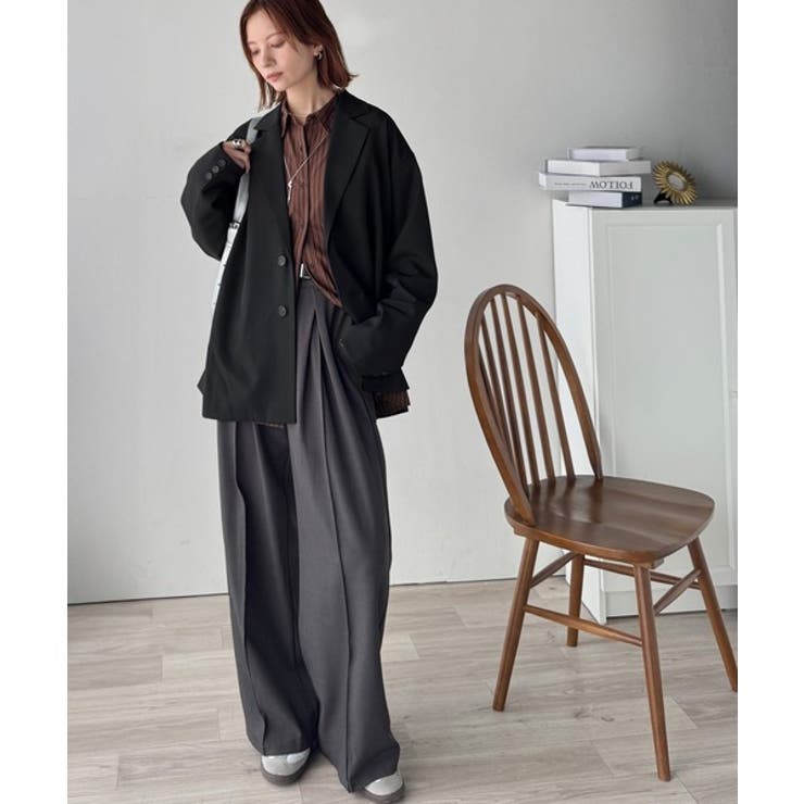 きちんと感とリラックス感を両立。ゆるシルエット、テーラードジャケット | Classical Elf  | 詳細画像5 