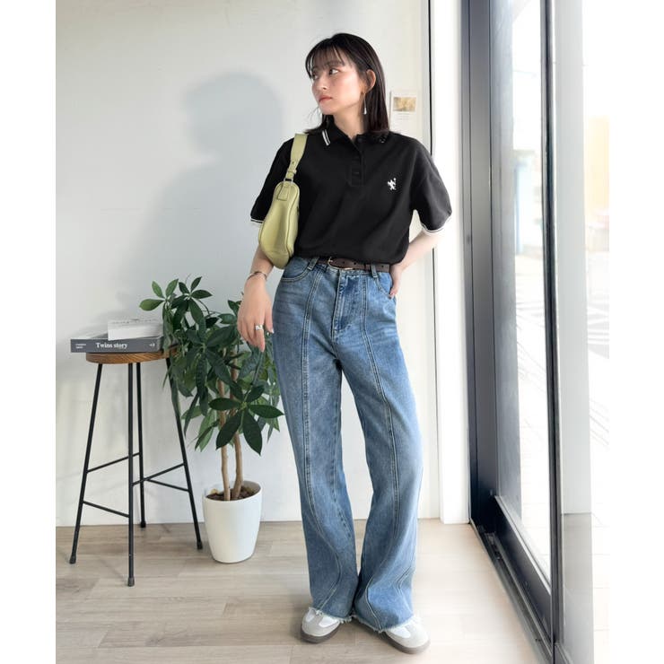 クラシカル×スポーティMIX。綿100％胸刺繍 ラインデザインオーバーサイズ鹿の… | Classical Elf  | 詳細画像9 