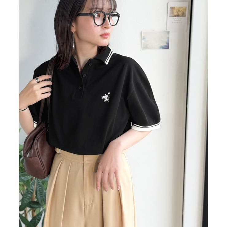 クラシカル×スポーティMIX。綿100％胸刺繍 ラインデザインオーバーサイズ鹿の… | Classical Elf  | 詳細画像12 