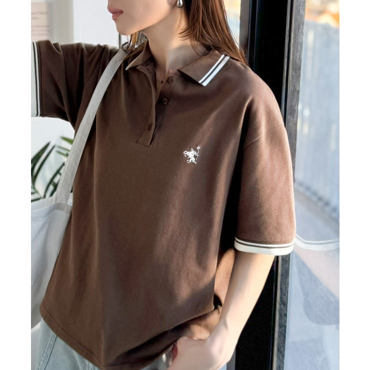 クラシカル×スポーティMIX。綿100％胸刺繍 ラインデザインオーバーサイズ鹿の… | Classical Elf  | 詳細画像17 