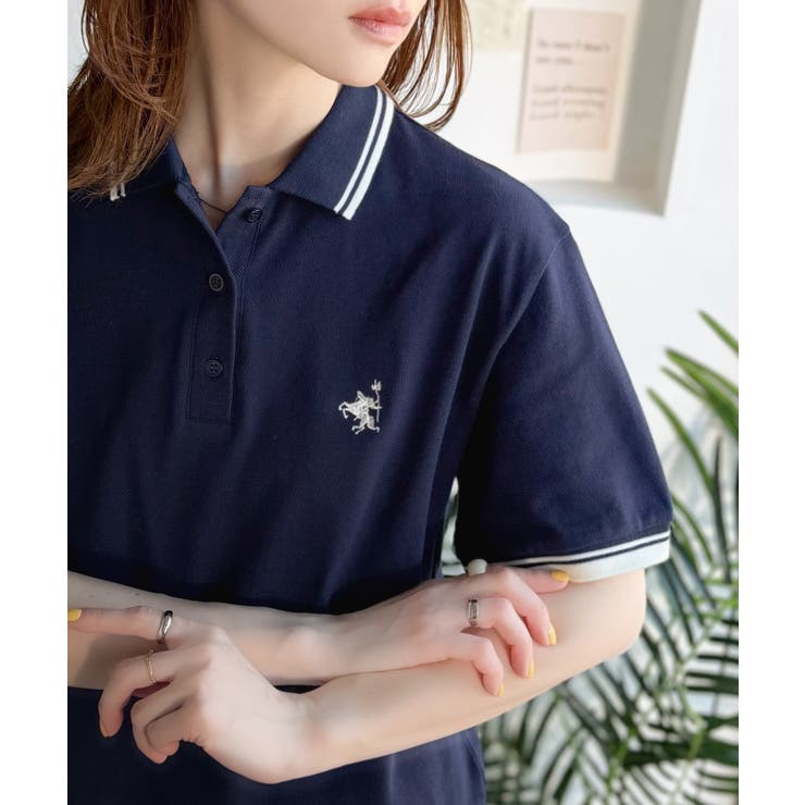 クラシカル×スポーティMIX。綿100％胸刺繍 ラインデザインオーバーサイズ鹿の… | Classical Elf  | 詳細画像22 