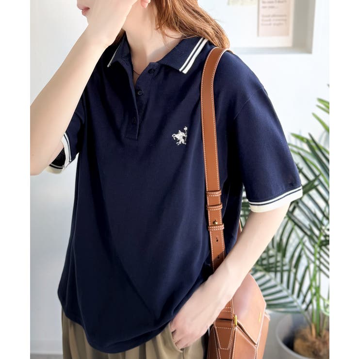 クラシカル×スポーティMIX。綿100％胸刺繍 ラインデザインオーバーサイズ鹿の… | Classical Elf  | 詳細画像25 