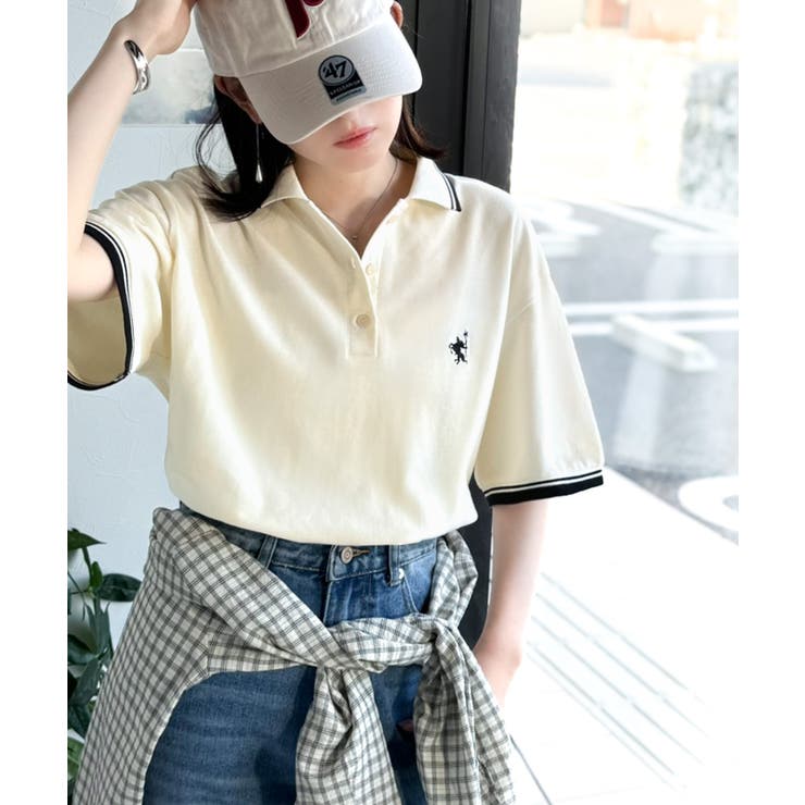 クラシカル×スポーティMIX。綿100％胸刺繍 ラインデザインオーバーサイズ鹿の… | Classical Elf  | 詳細画像2 