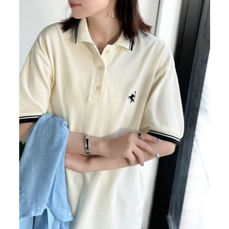 クラシカル×スポーティMIX。綿100％胸刺繍 ラインデザインオーバーサイズ鹿の… | Classical Elf  | 詳細画像5 