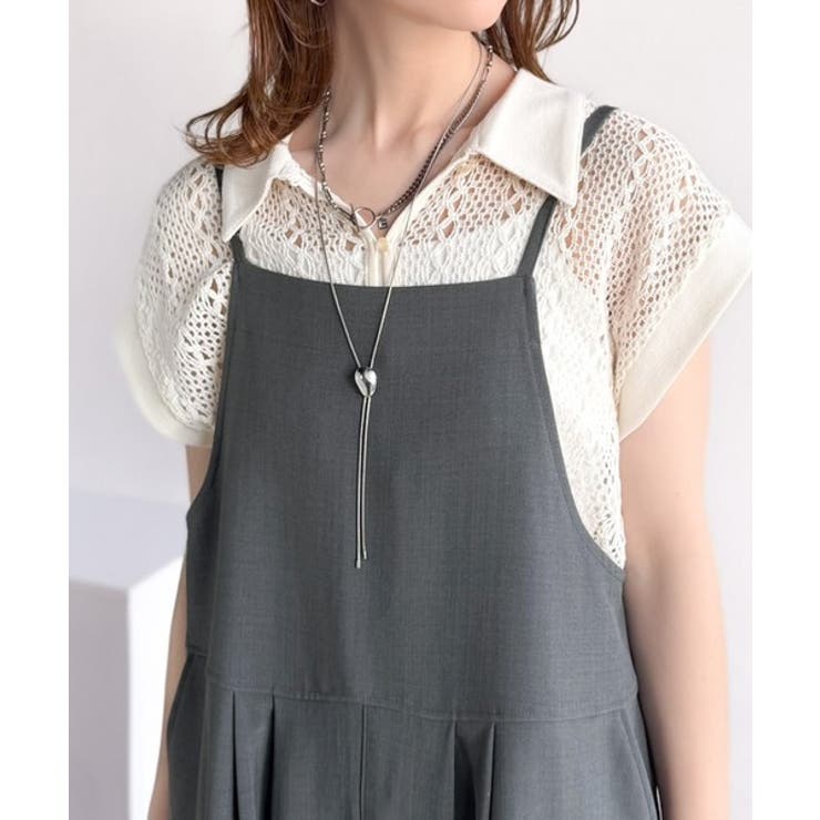 落ち感ワイドでつくる、大人の抜け感。バックリボンサロペットパンツ | Classical Elf  | 詳細画像25 