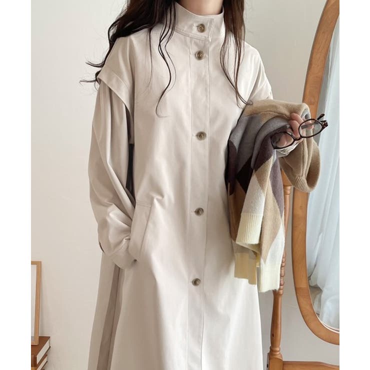 Shawl Collar Long Coat ☆グレージュ - ロングコート