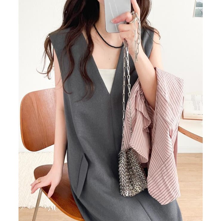 上品リラクシーstyle。ポケット付Vネックワンピース | Classical Elf  | 詳細画像36 