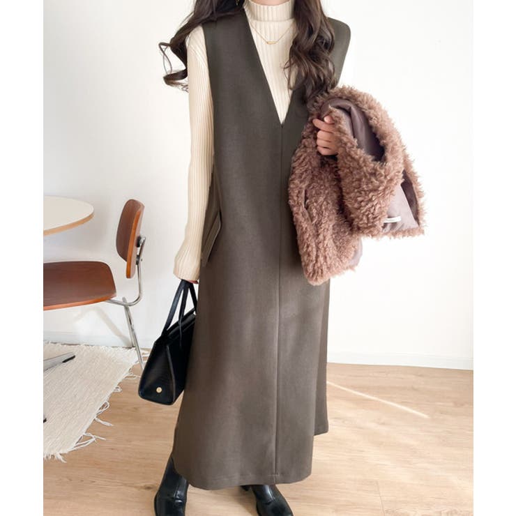 上品リラクシーstyle。ポケット付Vネックワンピース | Classical Elf  | 詳細画像41 