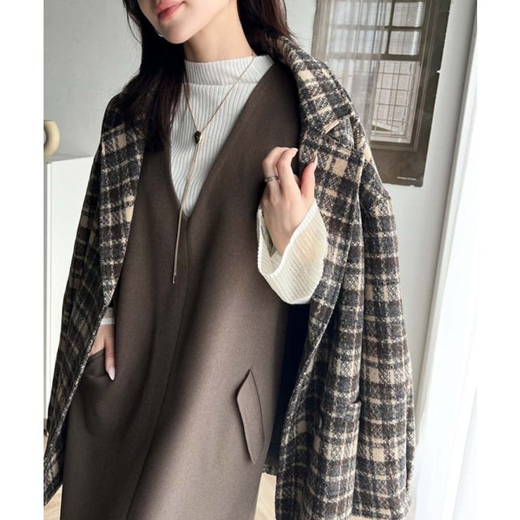 上品リラクシーstyle。ポケット付Vネックワンピース | Classical Elf  | 詳細画像48 