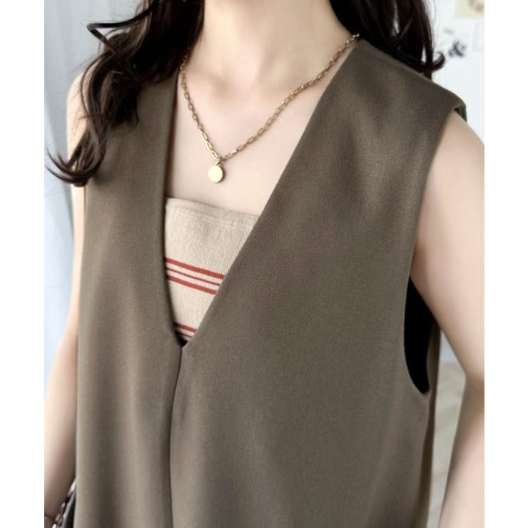 上品リラクシーstyle。ポケット付Vネックワンピース | Classical Elf  | 詳細画像67 