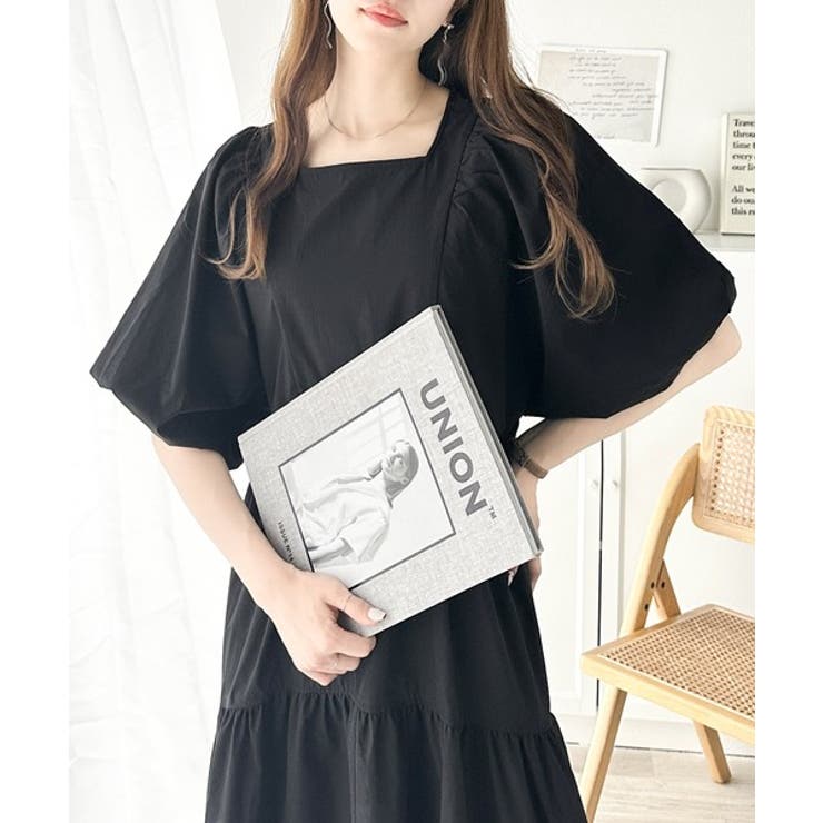 旬の素材&デザイン。大人の前後2way ハーフジップドロストティアードワンピース | Classical Elf  | 詳細画像14 