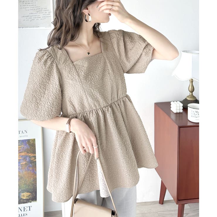 美品♡23年かぐれkagureコットンフレアブラウス前後2wayペプラムシャツe 美品♡23年かぐれkagureコットンフレアブラウス前後2wayペプラム