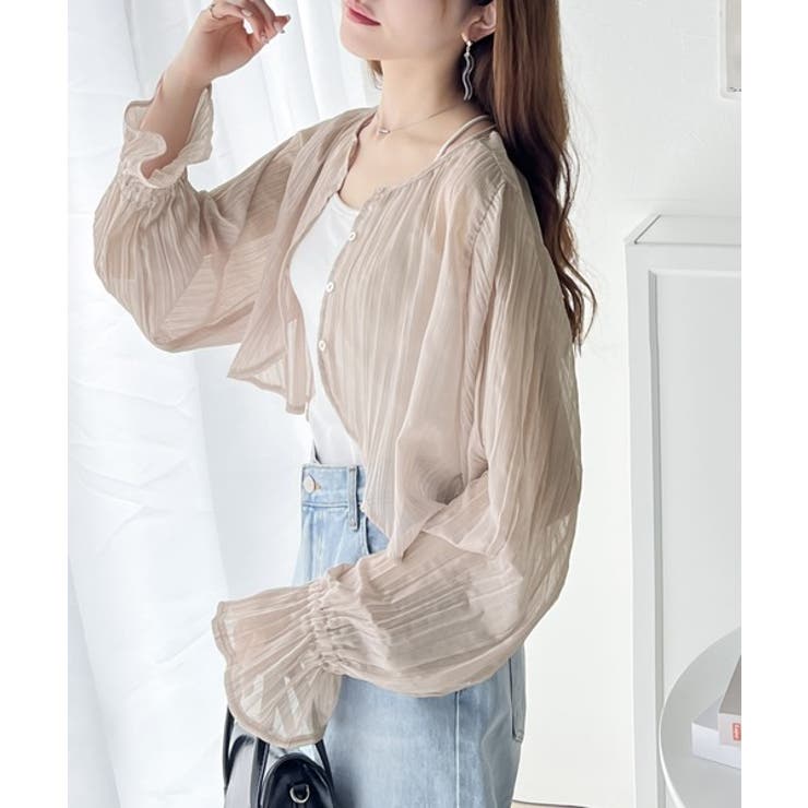 一枚で程よく華やか。前後2wayプリーツ加工ブラウス | Classical Elf  | 詳細画像8 