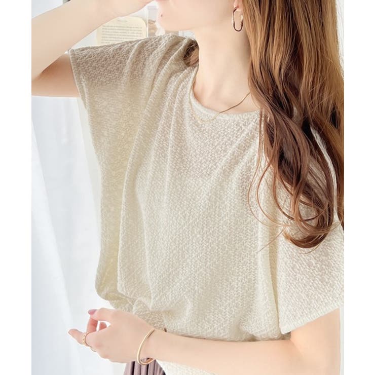 着映えトップス。シャーリングフレンチTシャツ | Classical Elf  | 詳細画像1 