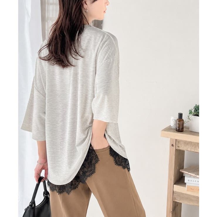 艶感素材で美しいシルエット。ダンボールビッグTシャツ | Classical Elf  | 詳細画像39 