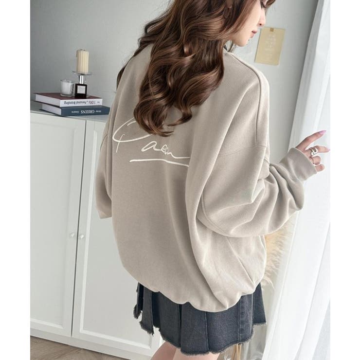 立体感のある刺繍がキャッチー。PEANバック刺繍BIG刺繍裏起毛スウェット | Classical Elf  | 詳細画像21 