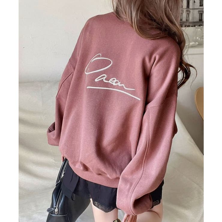 立体感のある刺繍がキャッチー。PEANバック刺繍BIG刺繍裏起毛スウェット | Classical Elf  | 詳細画像30 