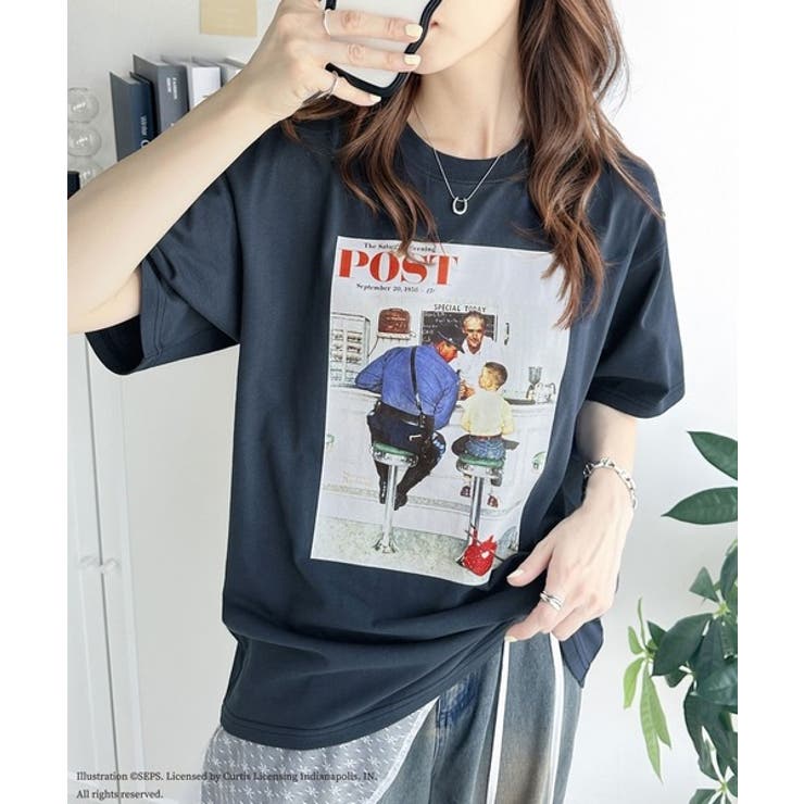 ★ELF SACK★ カジュアル プリント ショート丈 Ｔシャツ/送料込 楽天市場】送料無料 ELFSACK Tシャツ トップス レター 立体