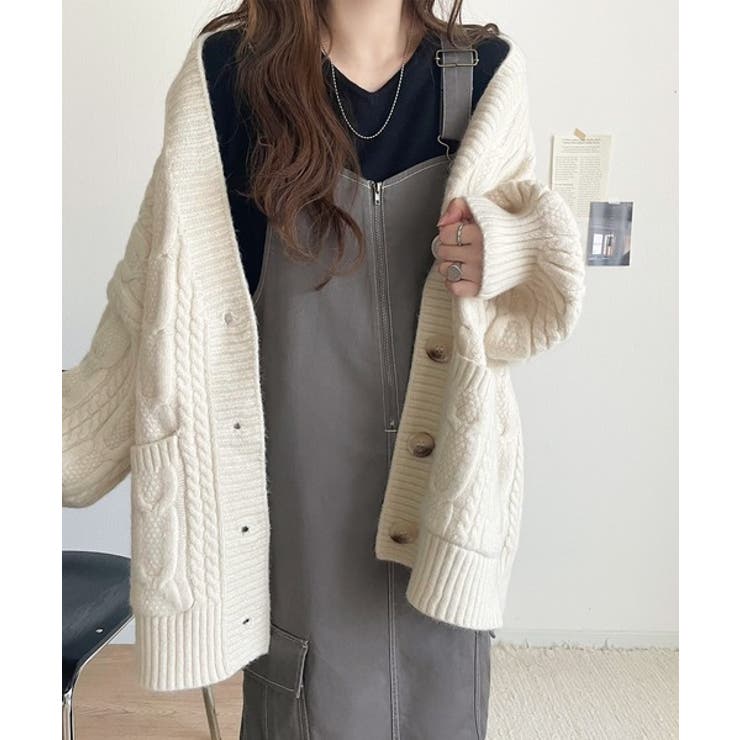 大人が着るカジュアル新定番！綿100％配色ステッチロング丈ジャンパースカート | Classical Elf  | 詳細画像31 