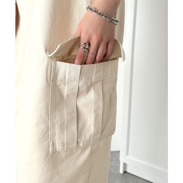 大人が着るカジュアル新定番！綿100％配色ステッチロング丈ジャンパースカート | Classical Elf  | 詳細画像42 