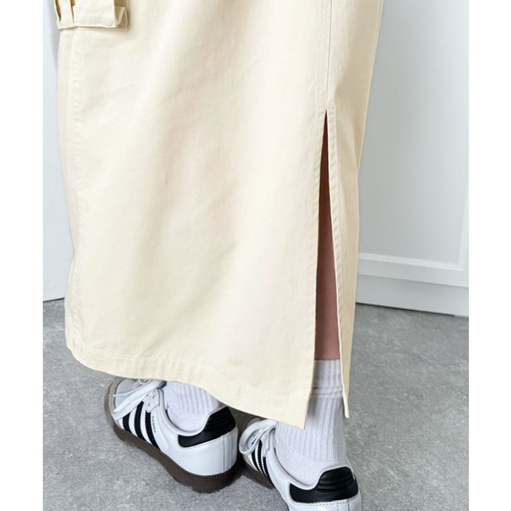 大人が着るカジュアル新定番！綿100％配色ステッチロング丈ジャンパースカート | Classical Elf  | 詳細画像43 