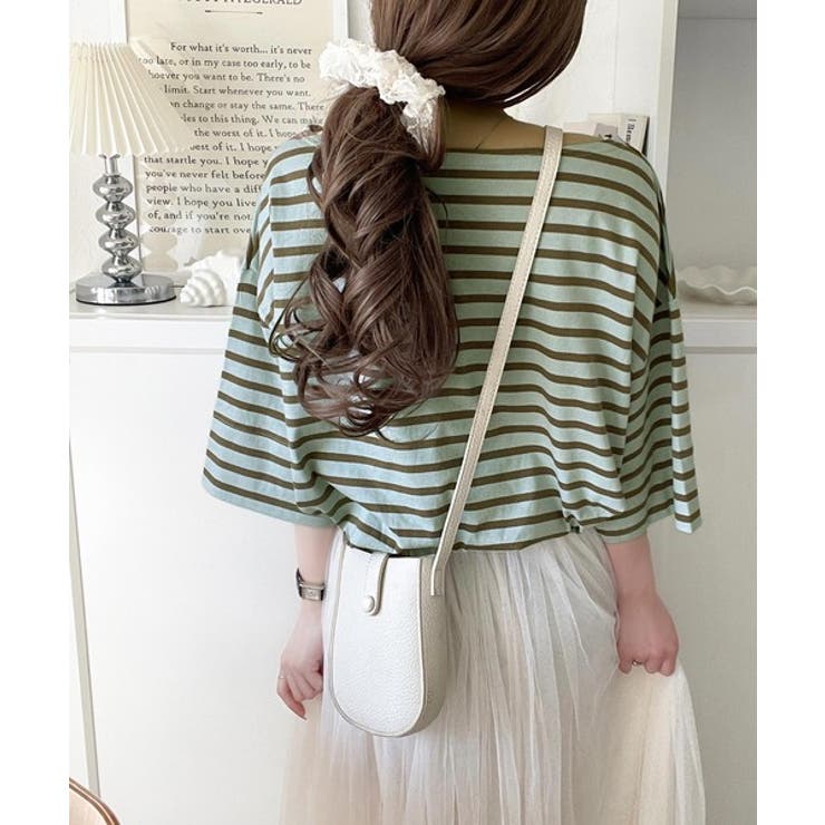 ラフにキマる大人スタイル。オーガニックコットン100%オーバーサイズパネルボーダ… | Classical Elf  | 詳細画像36 