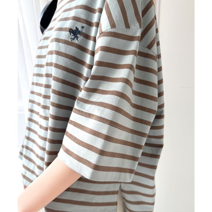 ラフにキマる大人スタイル。オーガニックコットン100%オーバーサイズパネルボーダ… | Classical Elf  | 詳細画像52 