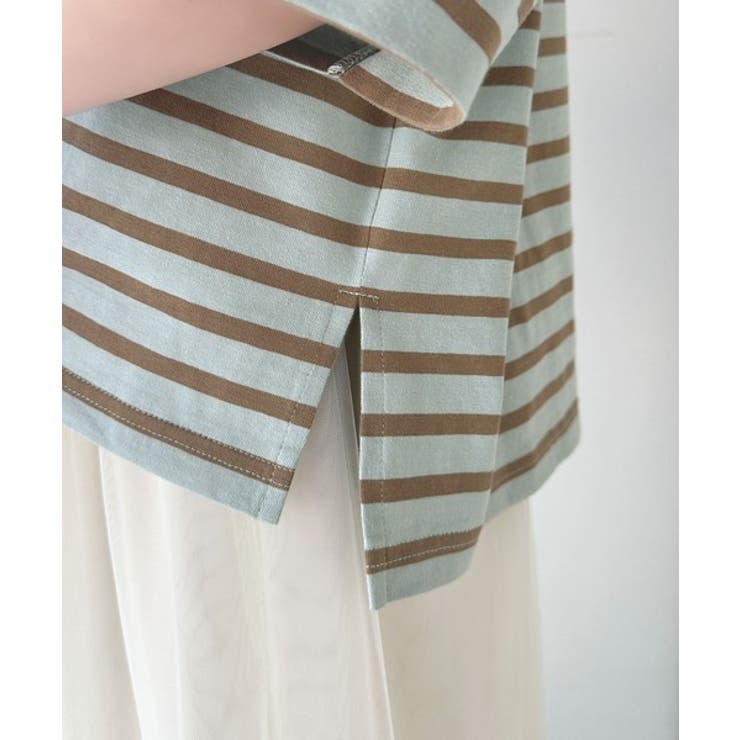 ラフにキマる大人スタイル。オーガニックコットン100%オーバーサイズパネルボーダ… | Classical Elf  | 詳細画像53 