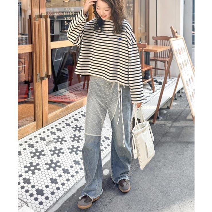 快適な着心地と洗練されたデザインが魅力。オーガニックコットンパネル ボーダーTシ… | Classical Elf  | 詳細画像11 