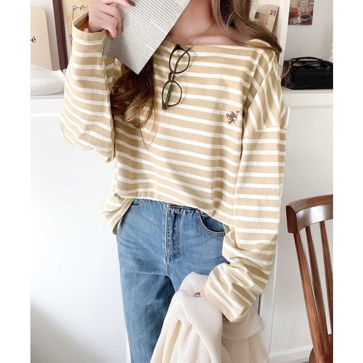 快適な着心地と洗練されたデザインが魅力。オーガニックコットンパネル ボーダーTシ… | Classical Elf  | 詳細画像17 