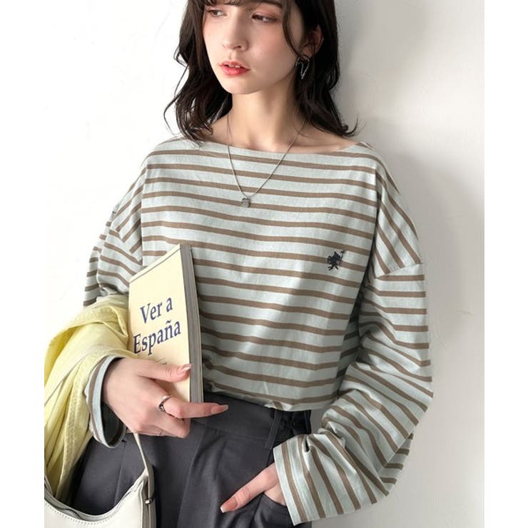 快適な着心地と洗練されたデザインが魅力。オーガニックコットンパネル ボーダーTシ… | Classical Elf  | 詳細画像19 